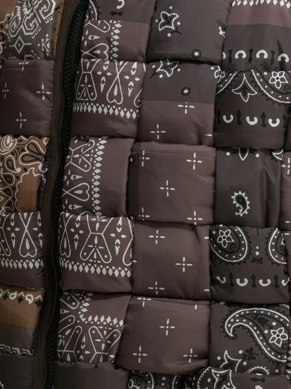  Kapital Bandana-patchwork Gilet - Brown 