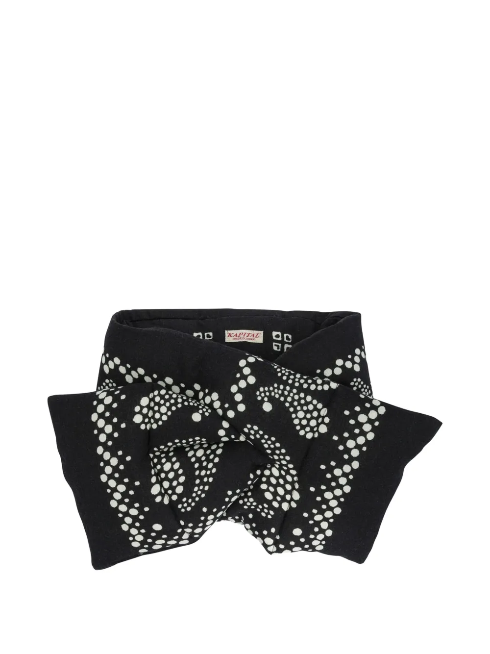 KAPITAL polka-dot scarf - Nero