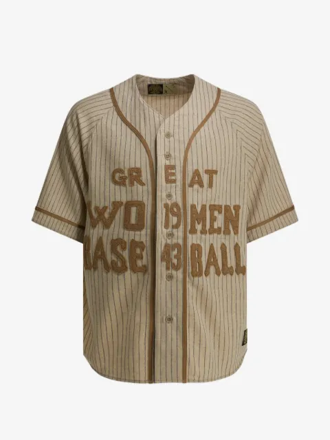 KAPITAL short-sleeve pinstripe shirt