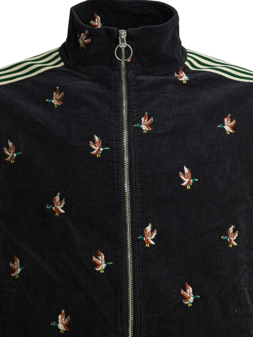  Kapital Striped Embroidered Corduroy Jacket - Black 