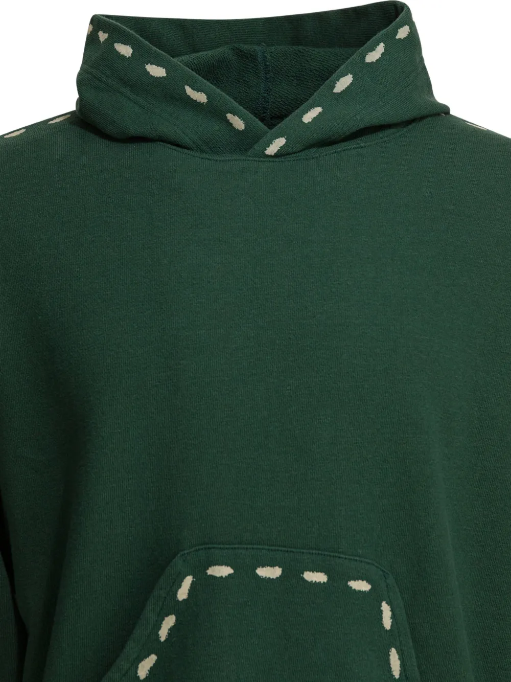  Kapital Hooded Dotted Sweatshirt - Green 
