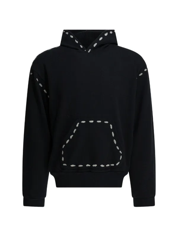 KAPITAL ステッチディテール パーカー | ブラック | FARFETCH JP