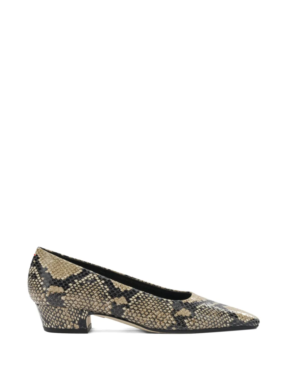 Aeyde Pumps met slangenprint Beige