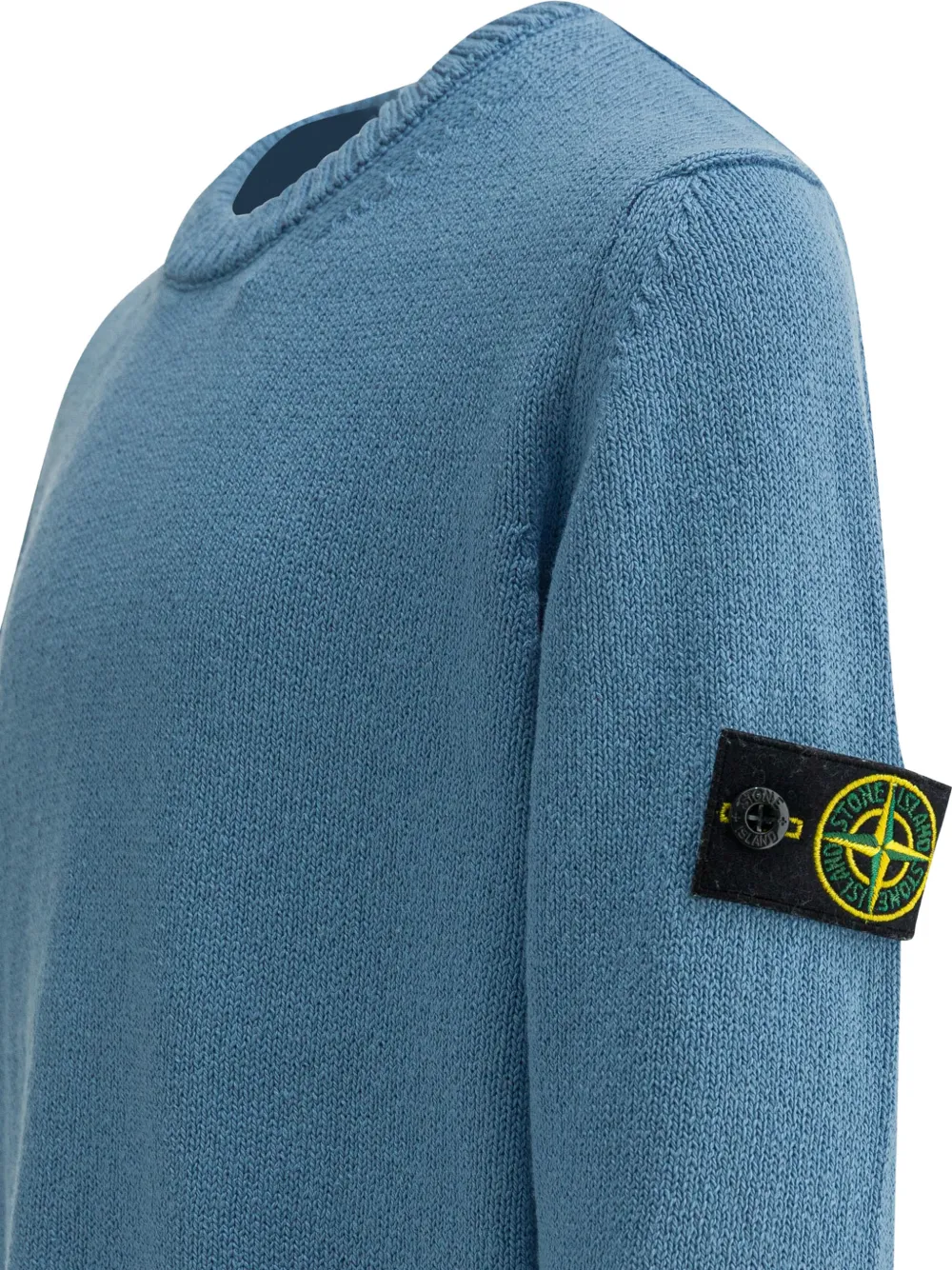 Stone Island Junior Trui met logopatch Blauw