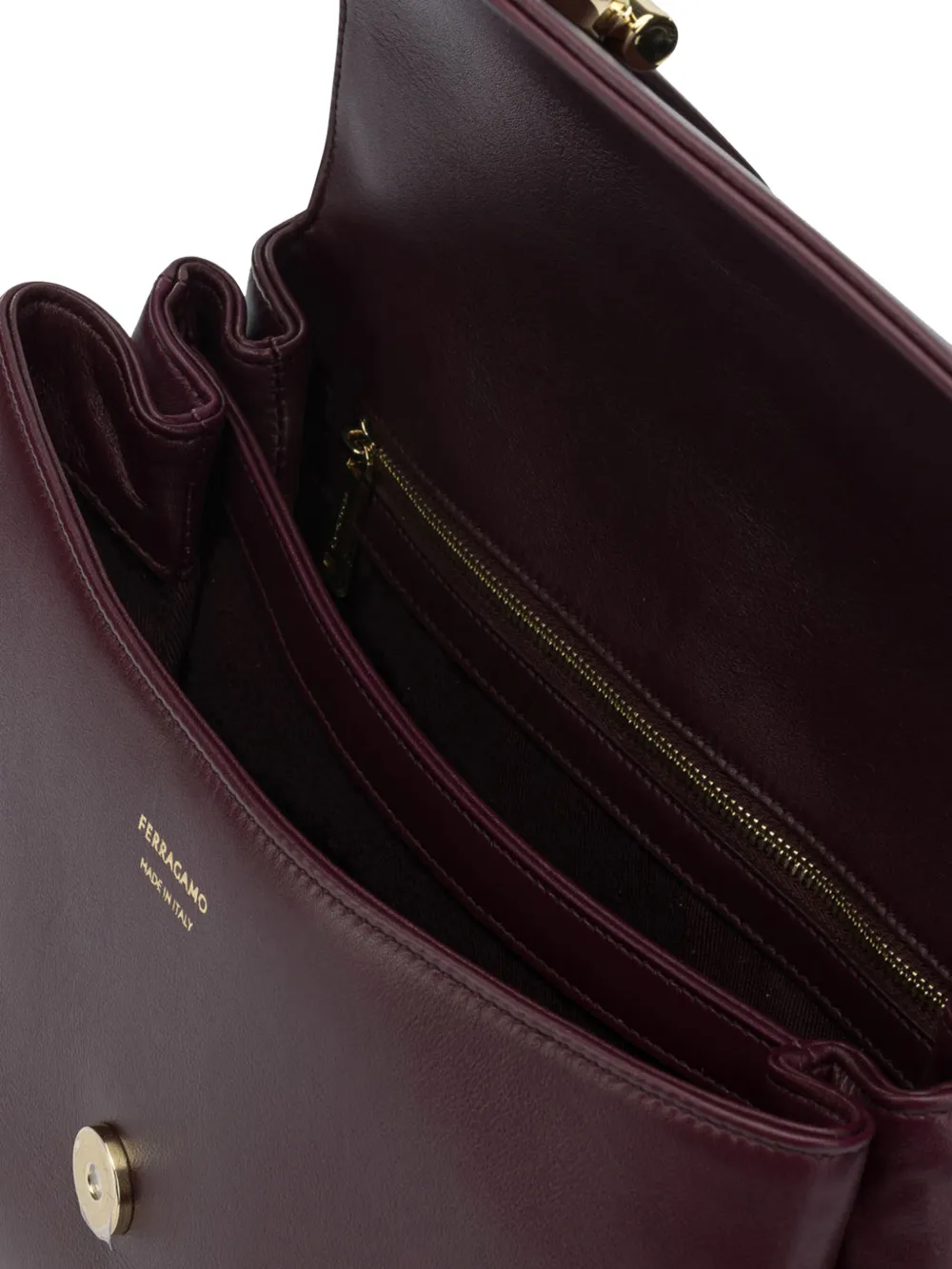 Ferragamo Leren shopper Rood