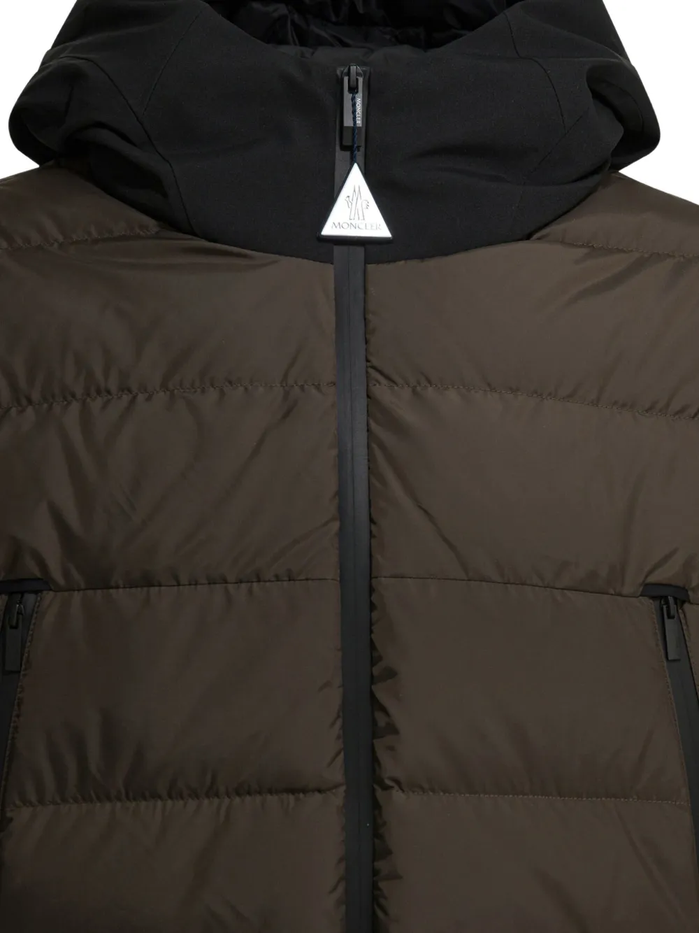  Moncler Padded Hooded Jacket - Brown 