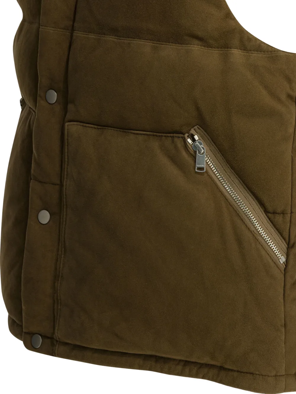 nonnative Gilet met ritszak en knopen Bruin