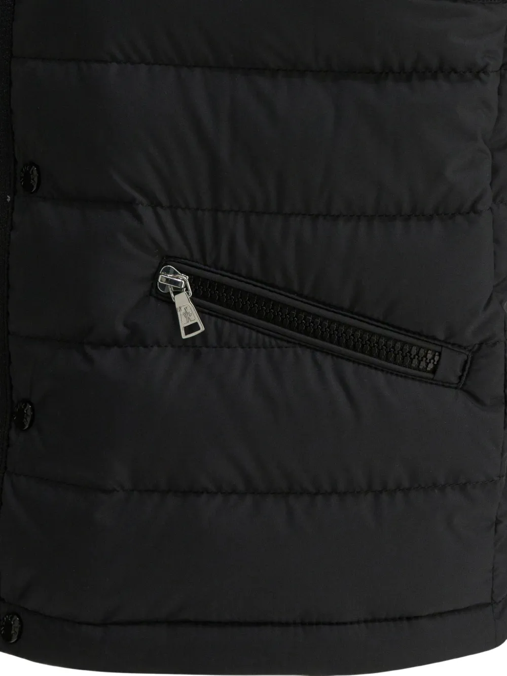 Moncler Enfant Canan bodywarmer met capuchon en rits Zwart
