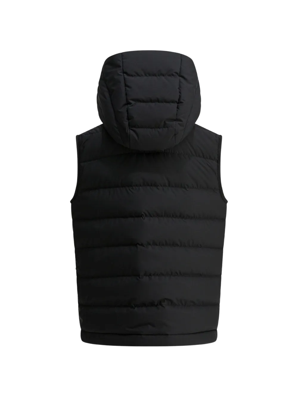 Moncler Enfant Canan bodywarmer met capuchon en rits Zwart
