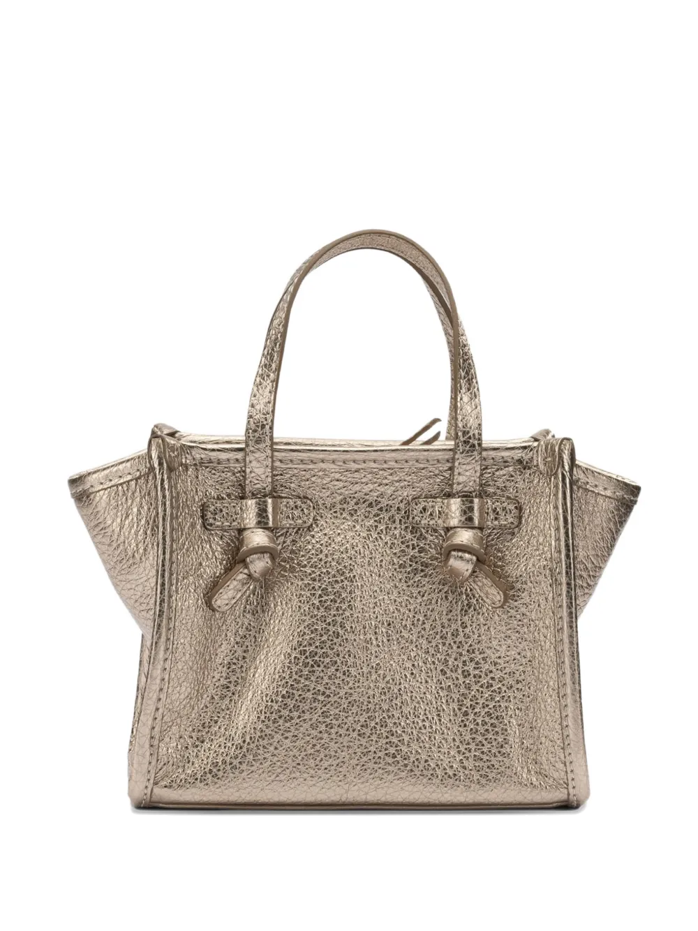 GIANNI CHIARINI metallic-effect tote bag - Marrone
