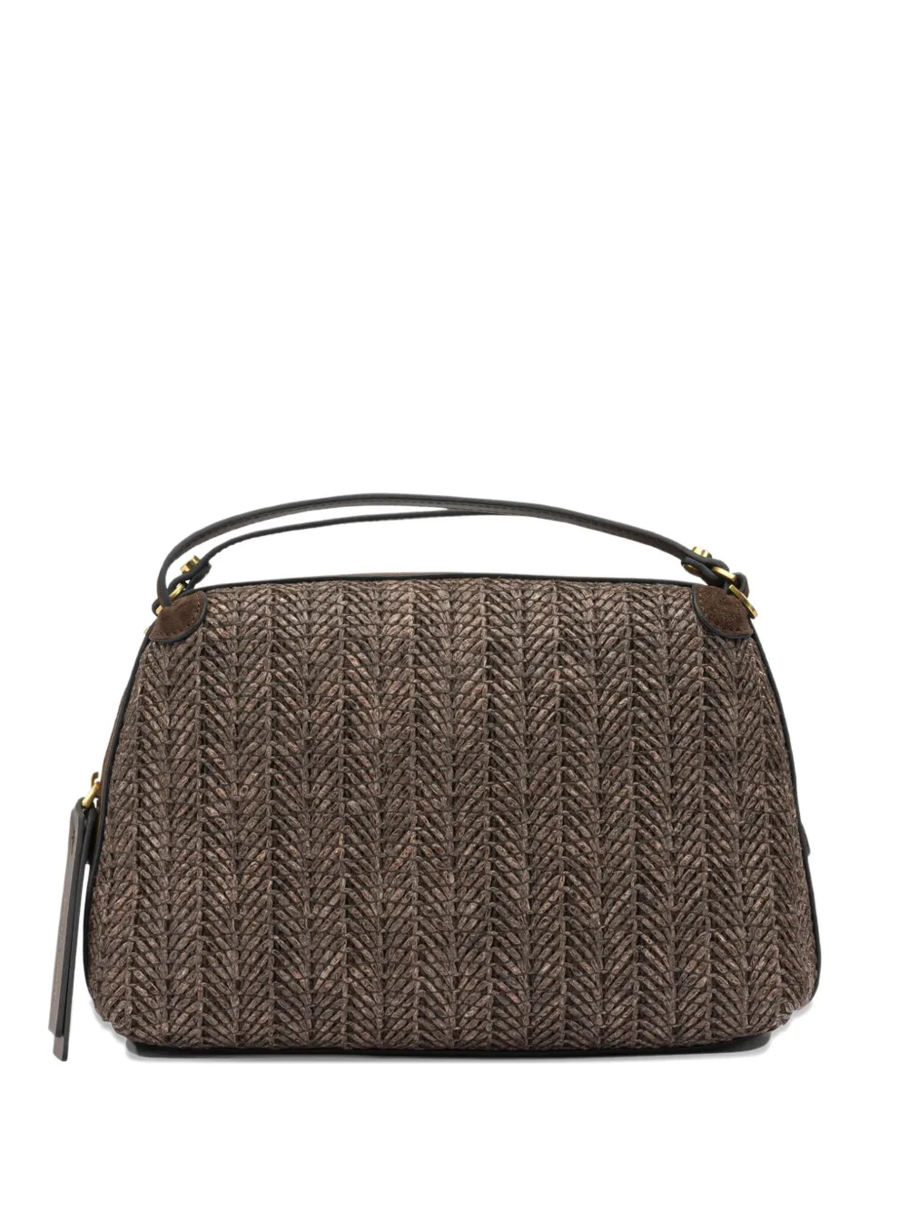 GIANNI CHIARINI Alifa woven handle tote bag - Marrone