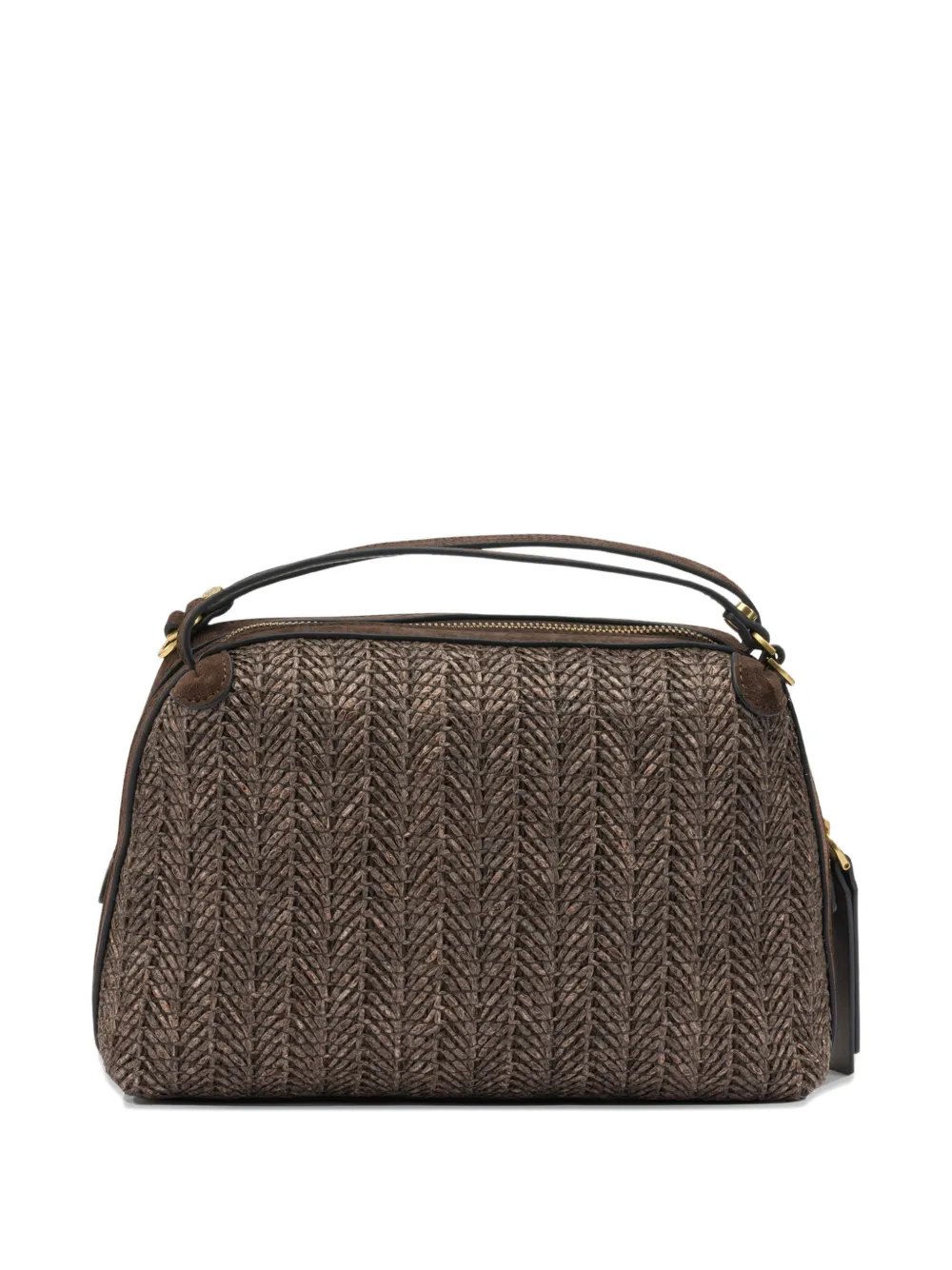 Alifa woven handle tote bag