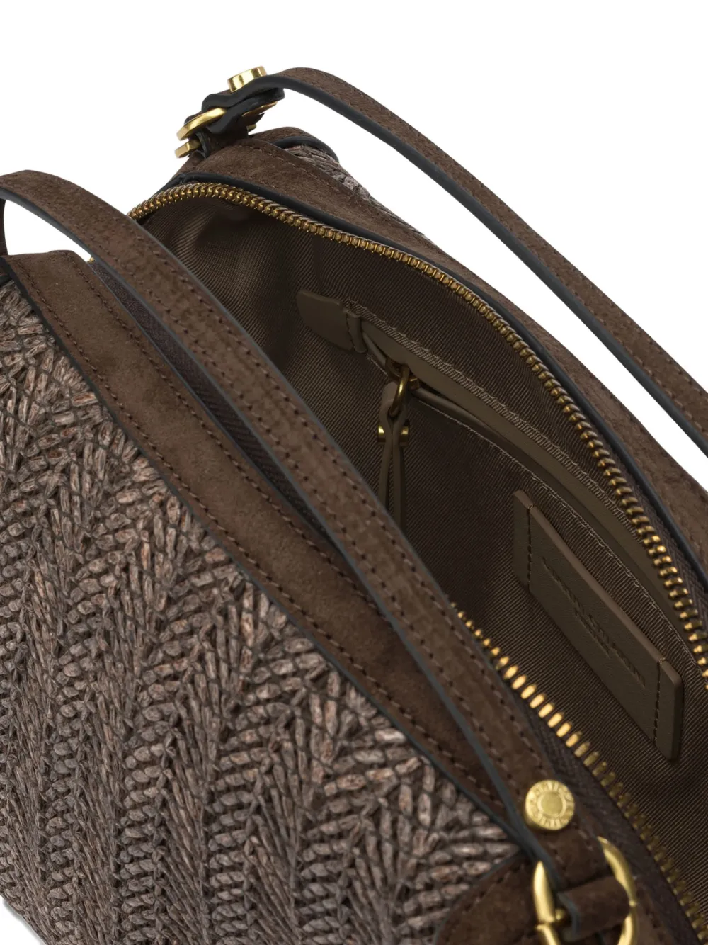 Alifa woven handle tote bag