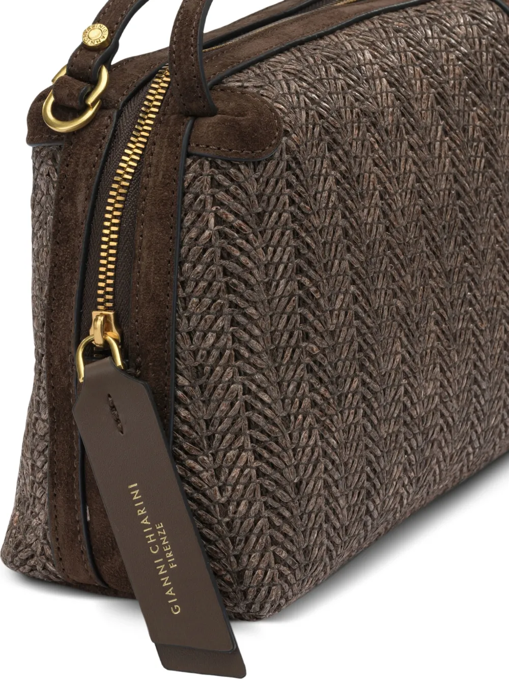 Alifa woven handle tote bag