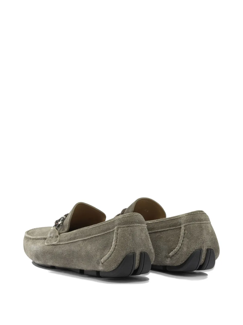 Ferragamo Loafers met gevlochten detail Grijs