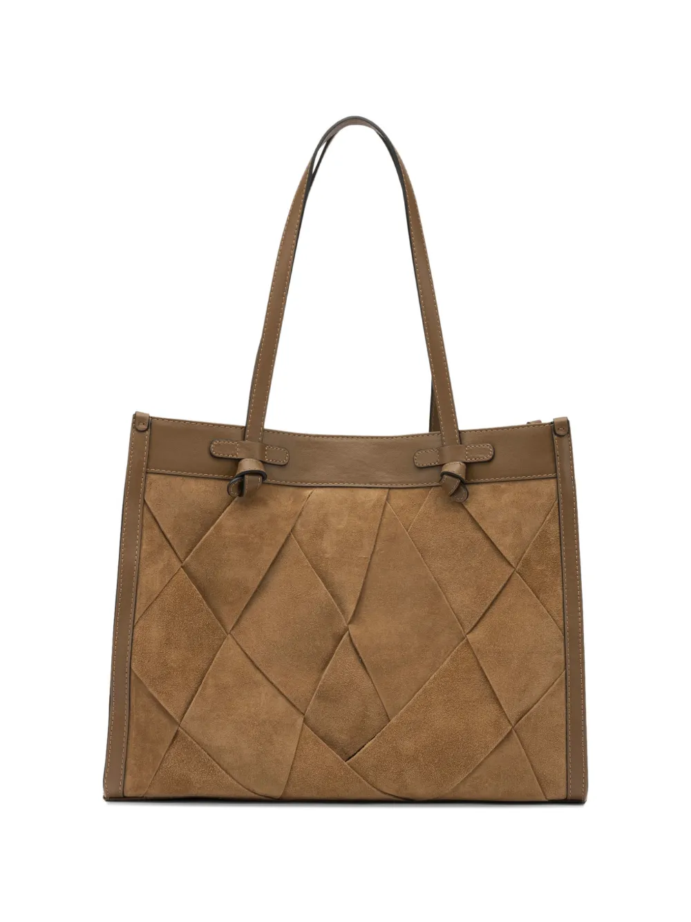 GIANNI CHIARINI Marcella woven knot-handle shoulder bag - Marrone