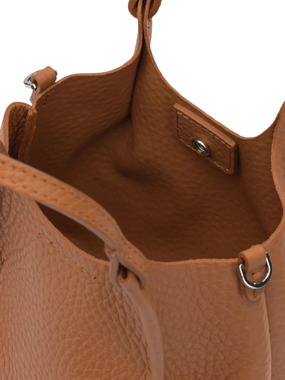 GIANNI CHIARINI Shopper van bewerkt leer Bruin
