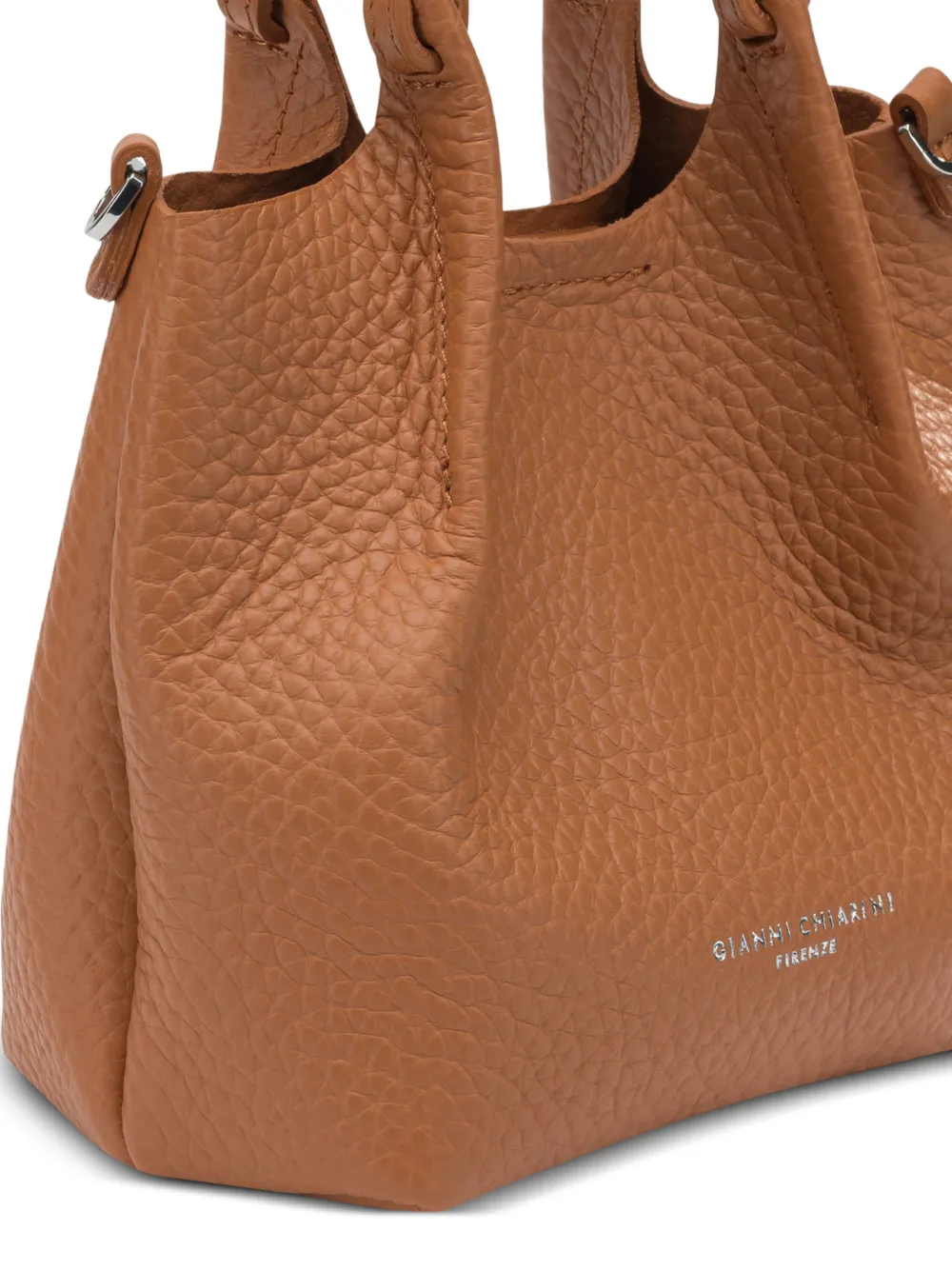 GIANNI CHIARINI Shopper van bewerkt leer Bruin