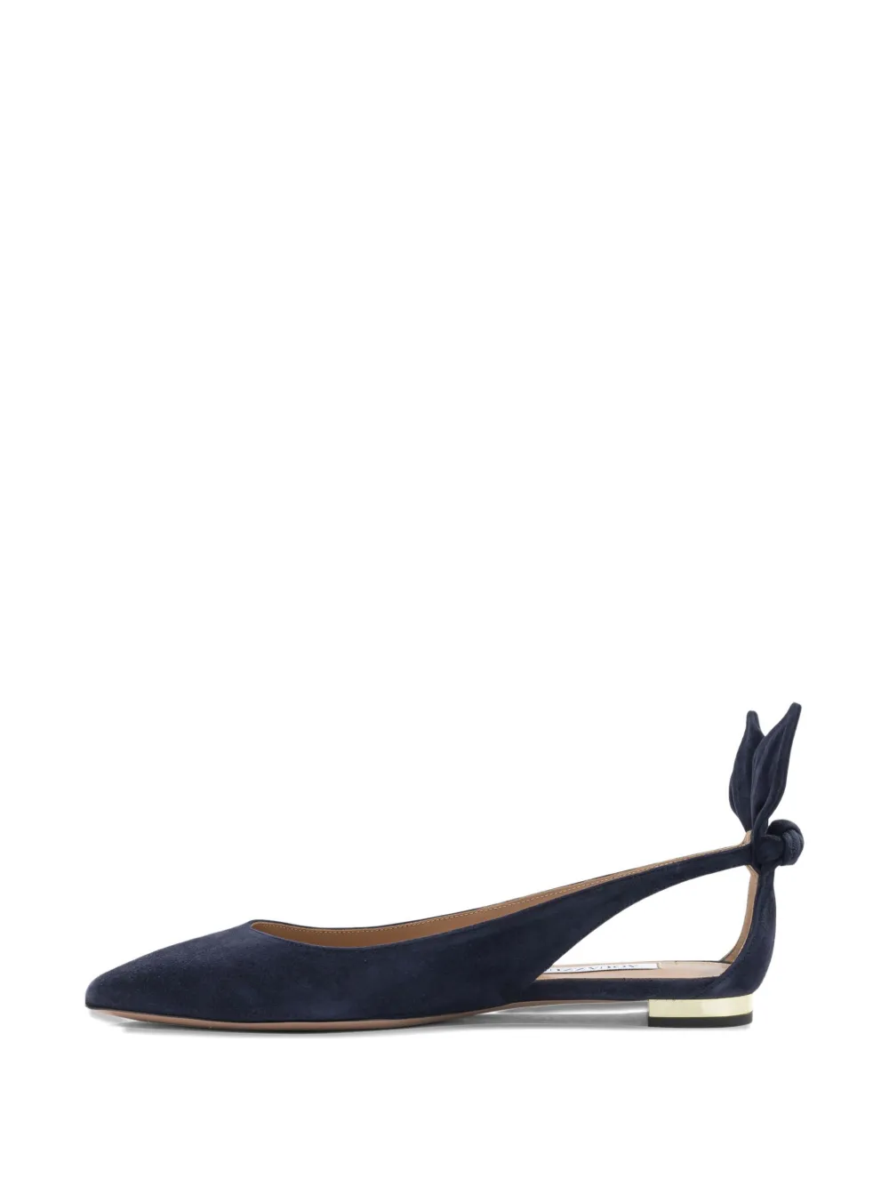 Aquazzura Ballerina's met strik Blauw