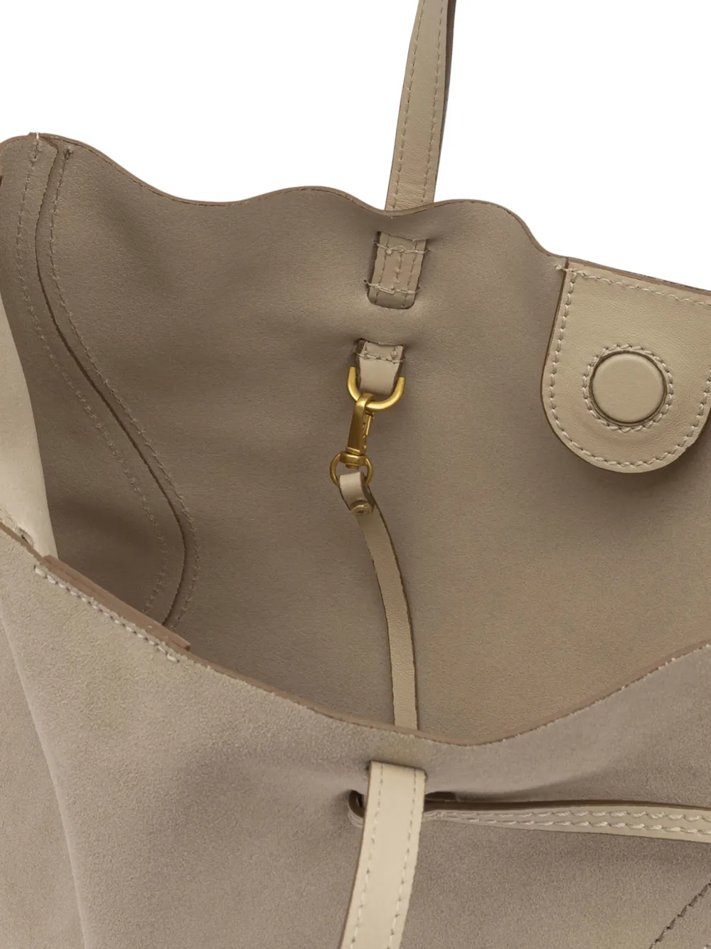 GIANNI CHIARINI Violette suède schoudertas Beige