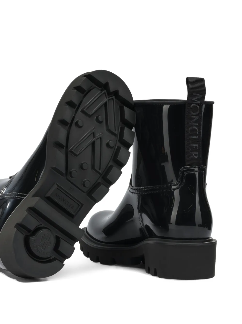 Moncler Kickstream laarzen met logo Zwart