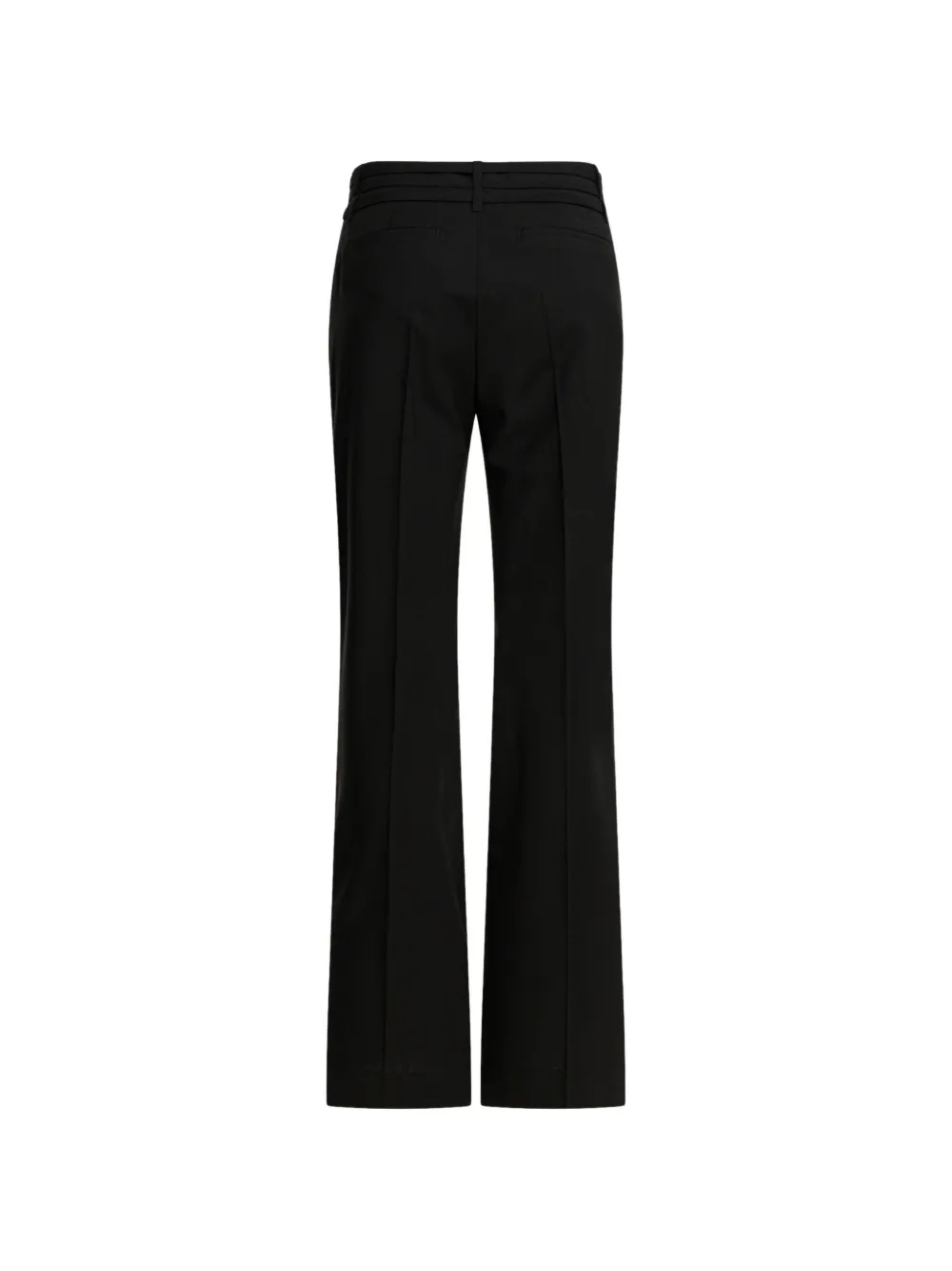 Max Mara Belted Tailored Trousers In Black