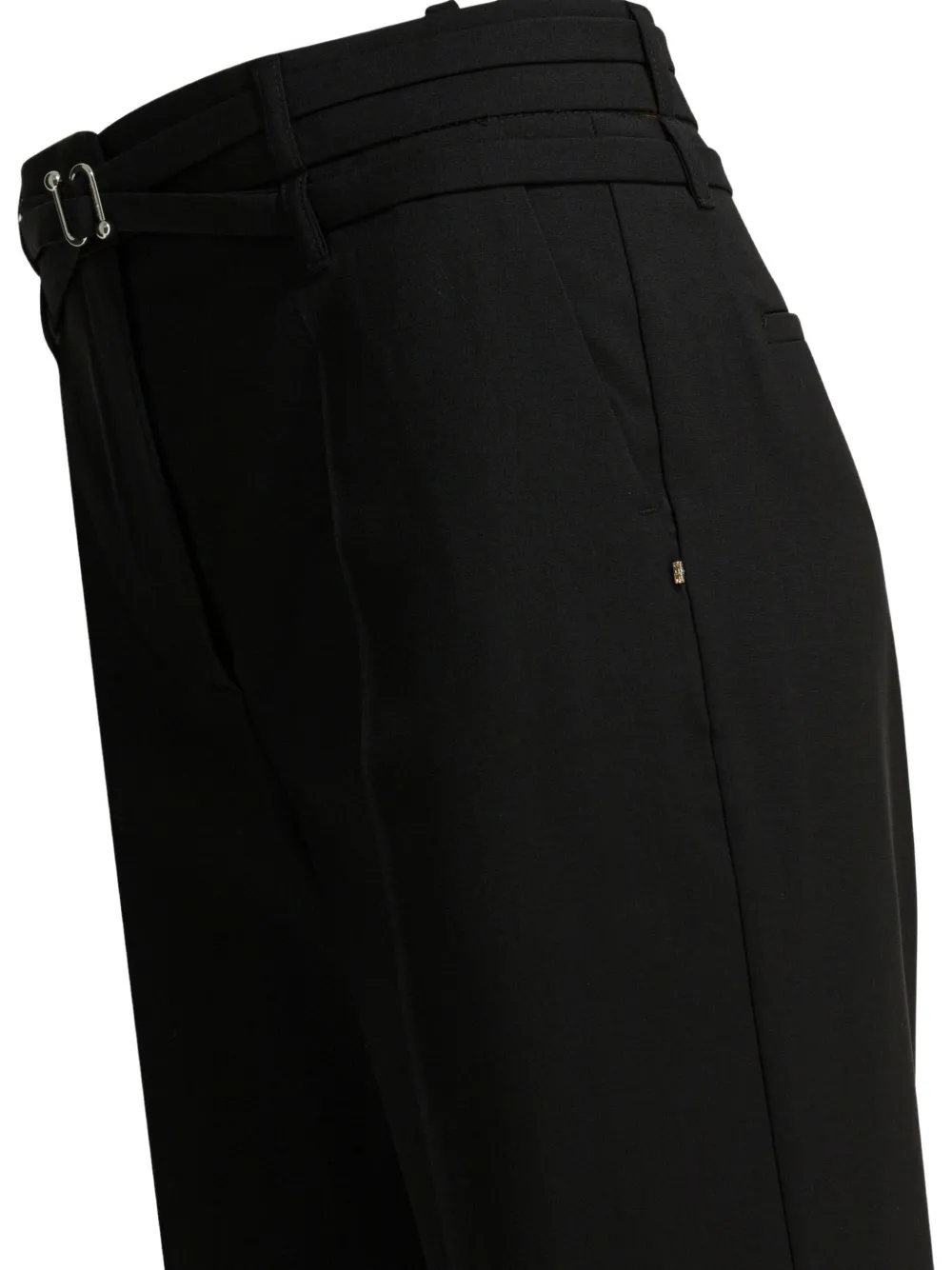 Max Mara Pantalon met ceintuur Zwart