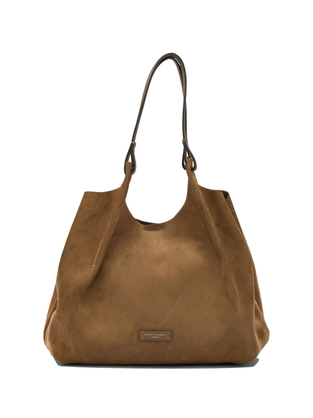 GIANNI CHIARINI strap-leather shoulder bag - Marrone