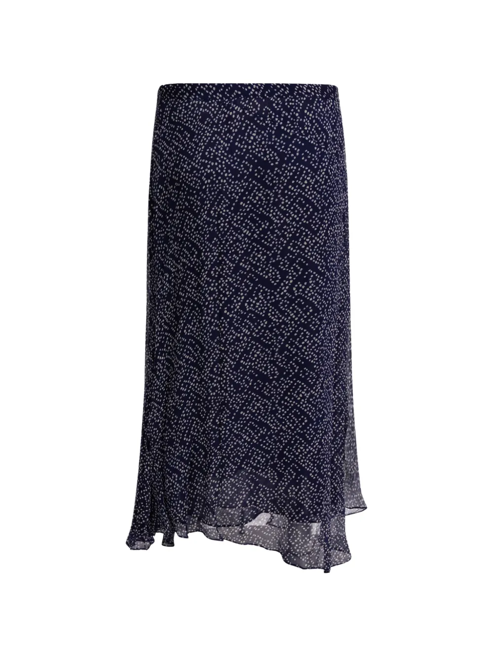  Marant étoile Lycia Asymmetric Patterned Midi Skirt - Blue 