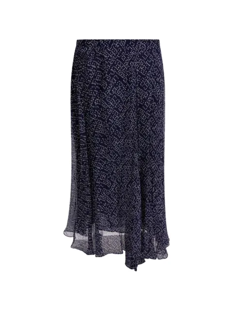 MARANT ÉTOILE Lycia asymmetric patterned midi skirt
