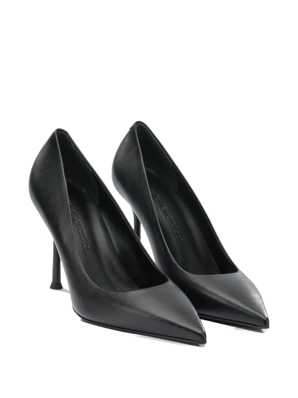 Sergio Levantesi Pumps met puntige neus Zwart