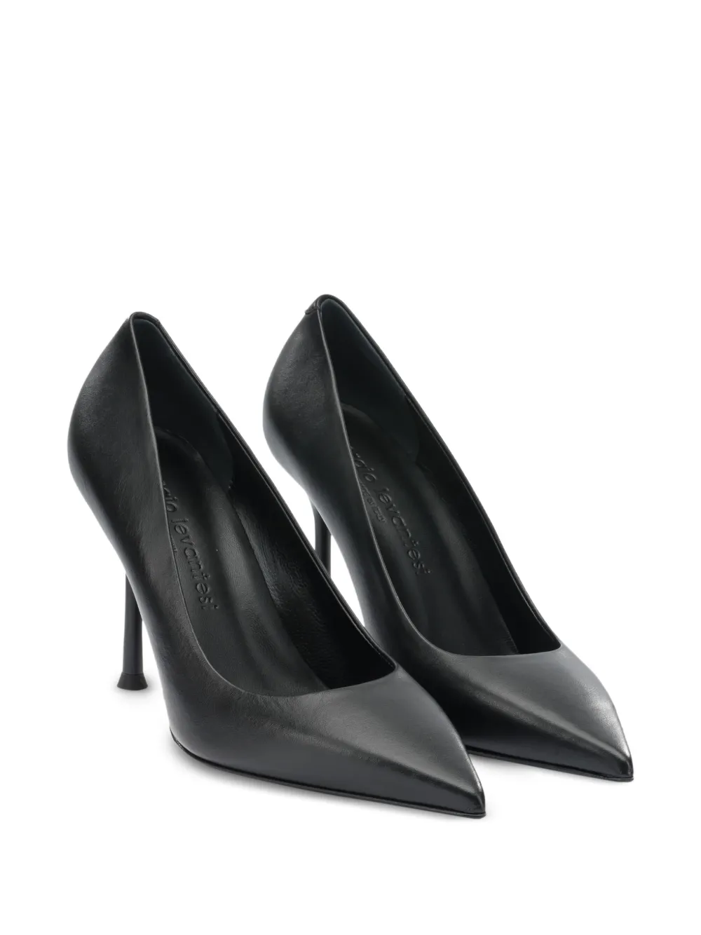  Sergio Levantesi Pointed-toe Heeled Pumps - Black 