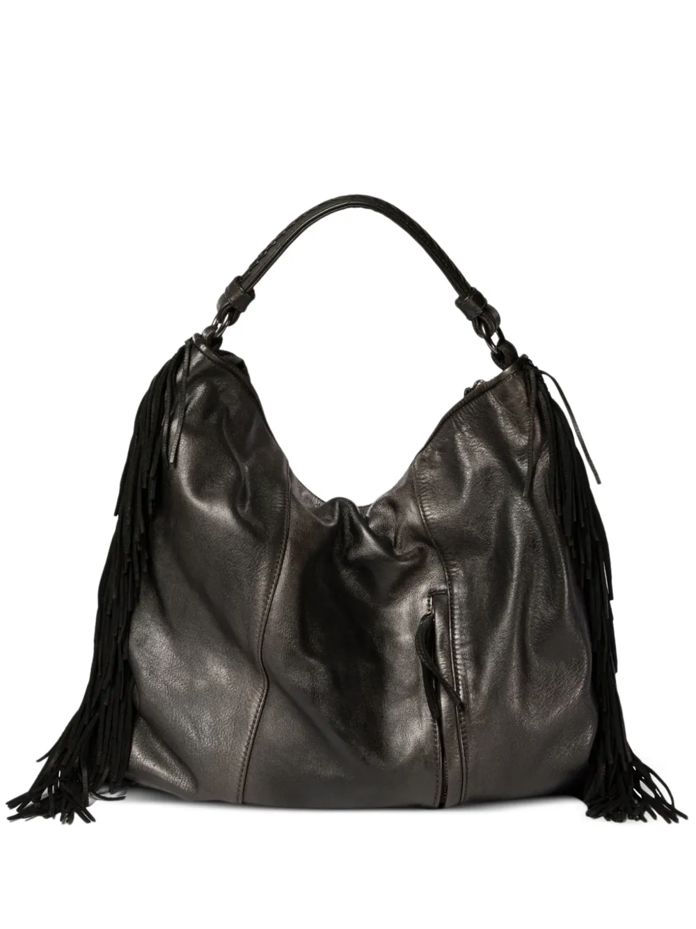 Fringed-Hem Shoulder Bag