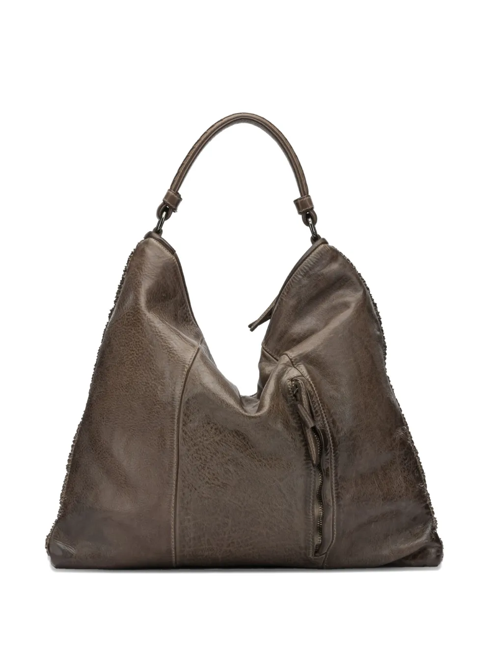 Reptile's House Wave woven shoulder bag - Marrone