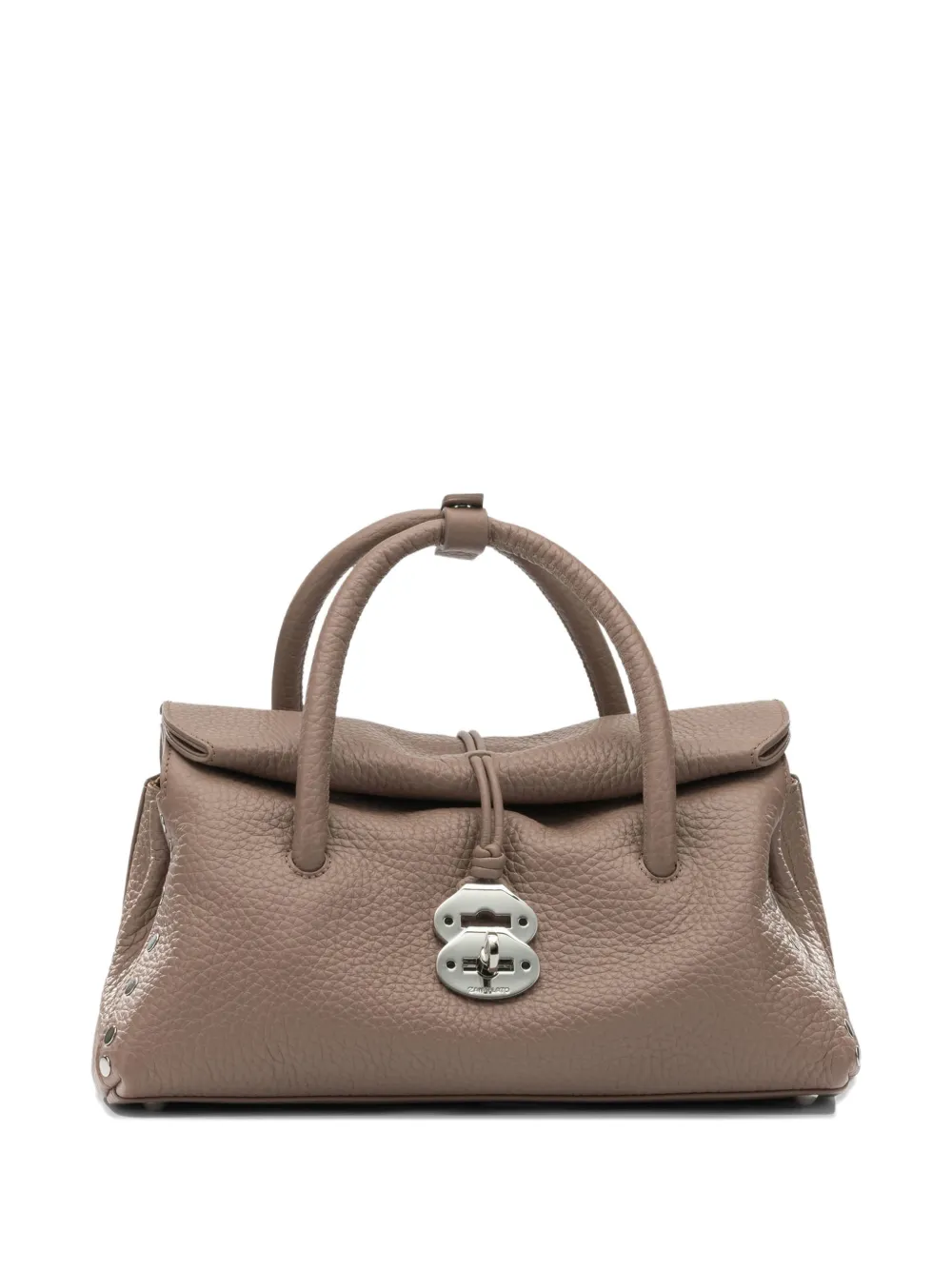Zanellato Dotta top handle stud tote bag - Toni neutri