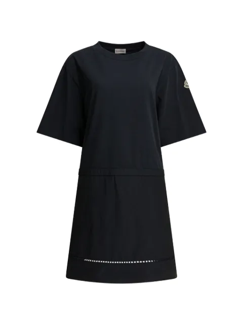 Moncler short-sleeve embroidered T-shirt mini dress