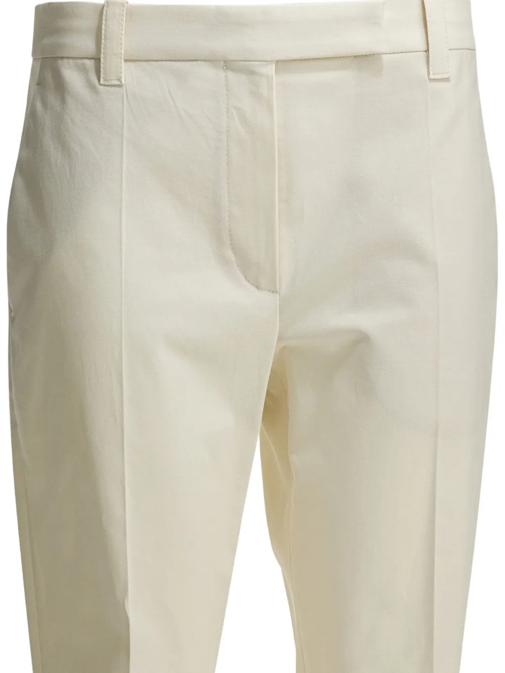 Brunello Cucinelli Broek met riemlussen Beige