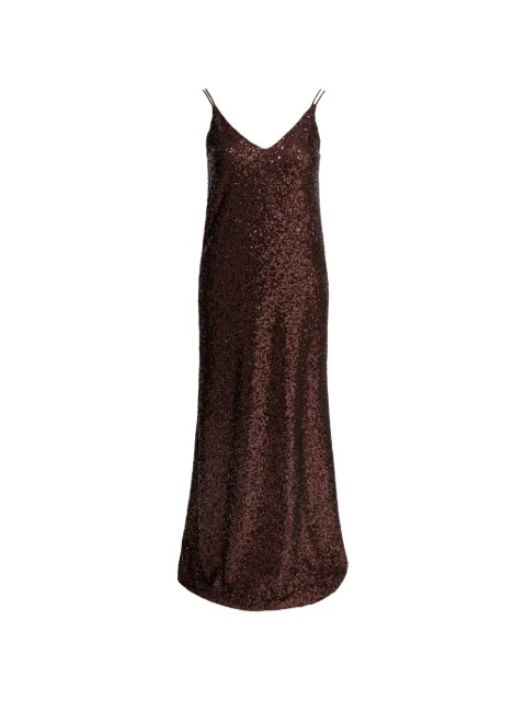Semper sequin V-neck dress