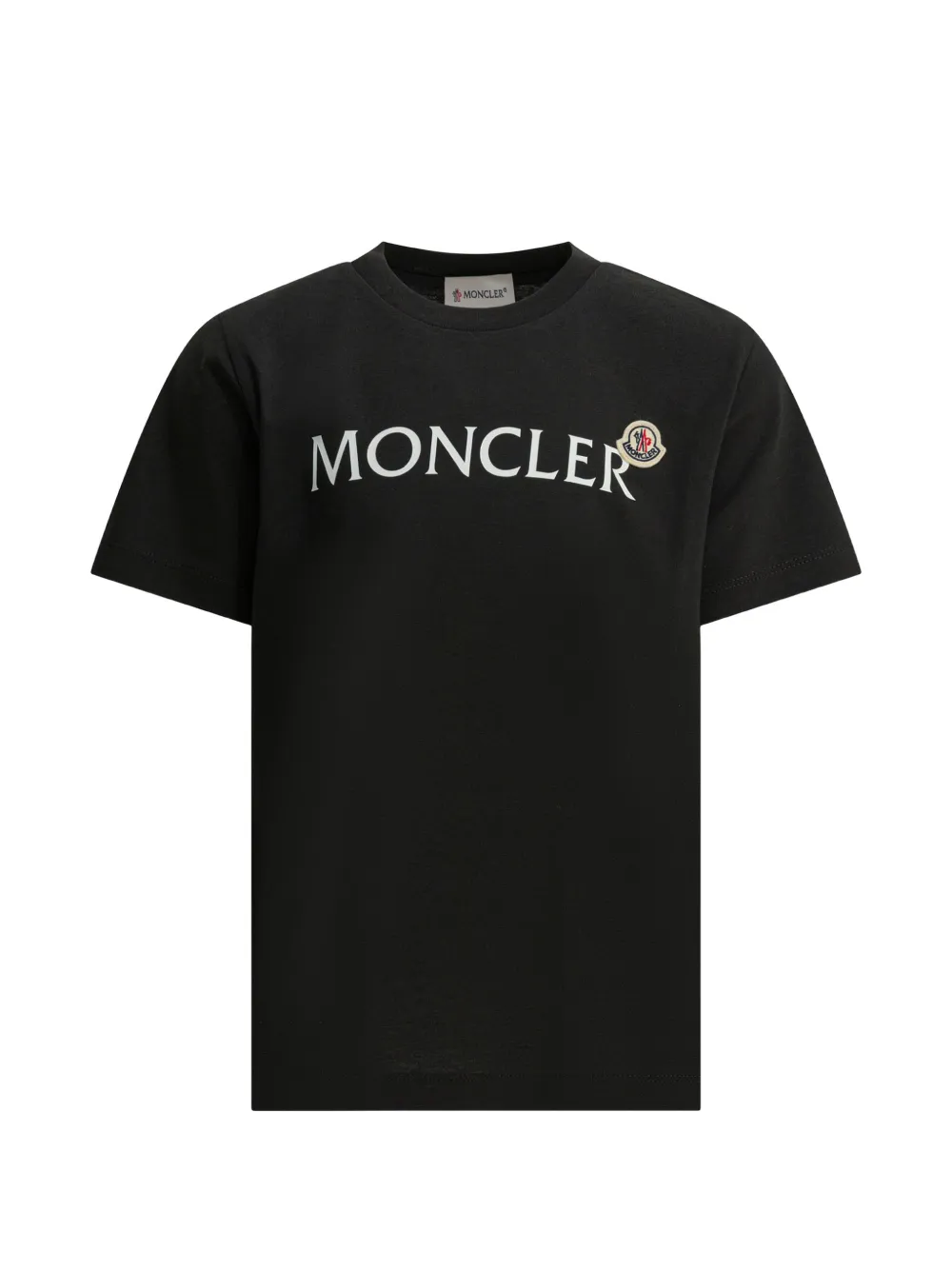 Moncler Enfant T-shirt met logo Zwart