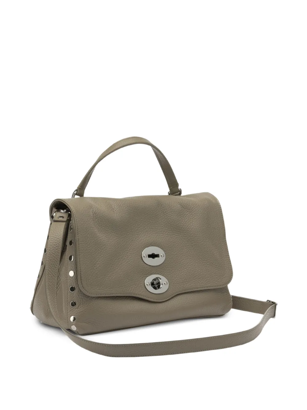 Postina Turnlock Leather Tote Bag