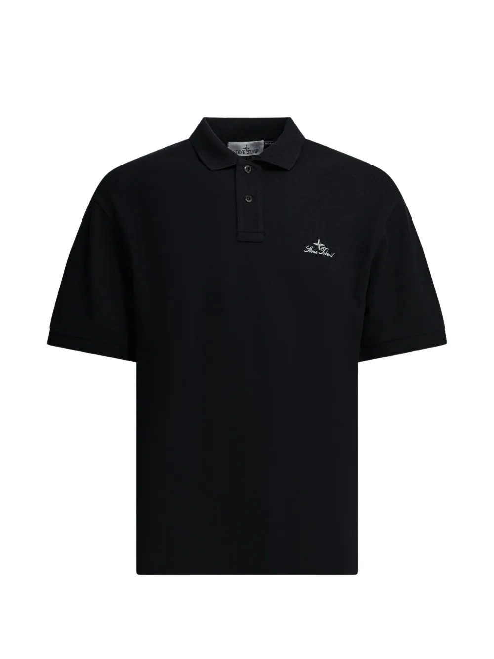 Stone Island Polo con logo - Nero