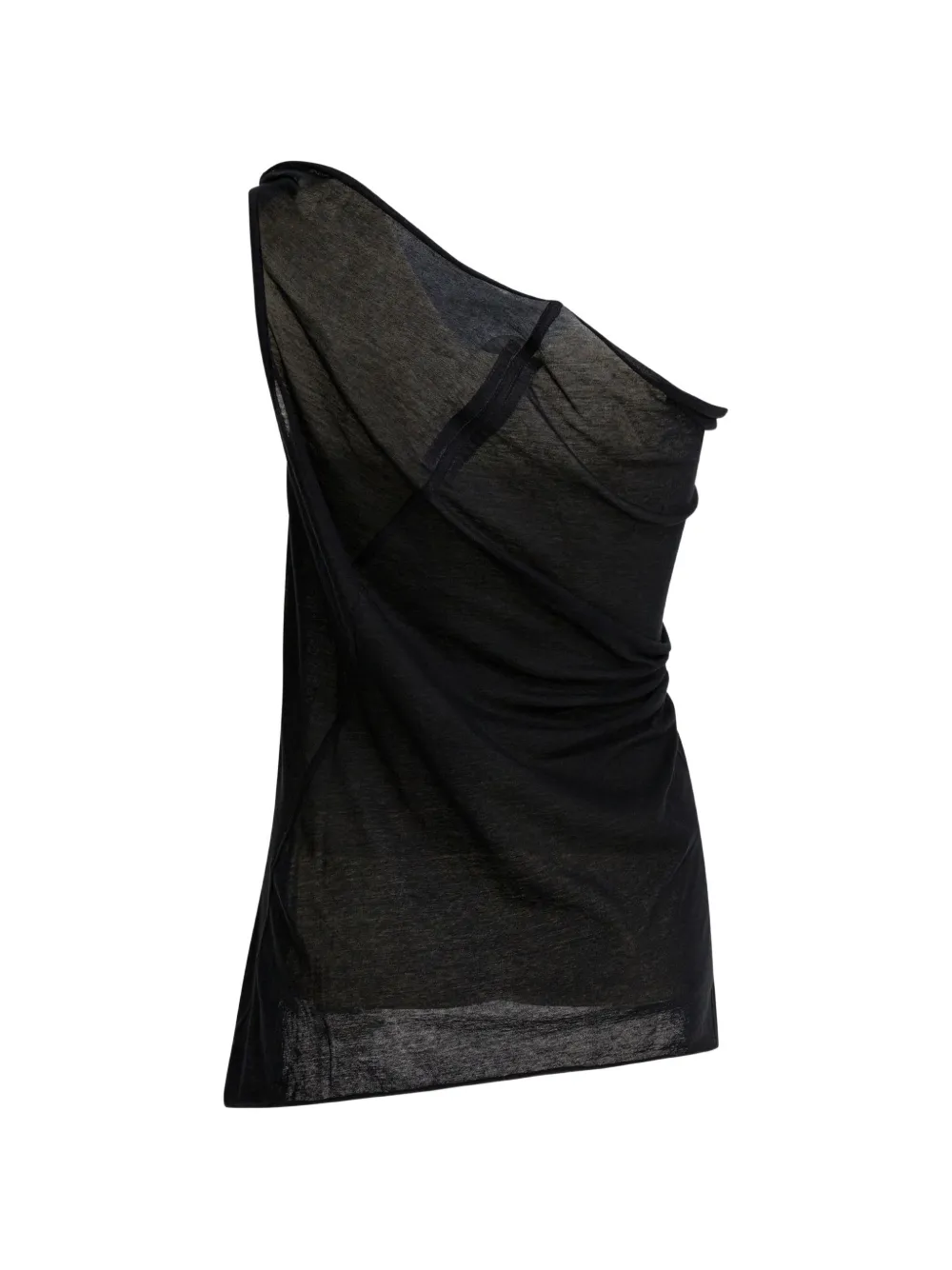 Rick Owens Asymmetrische top Zwart