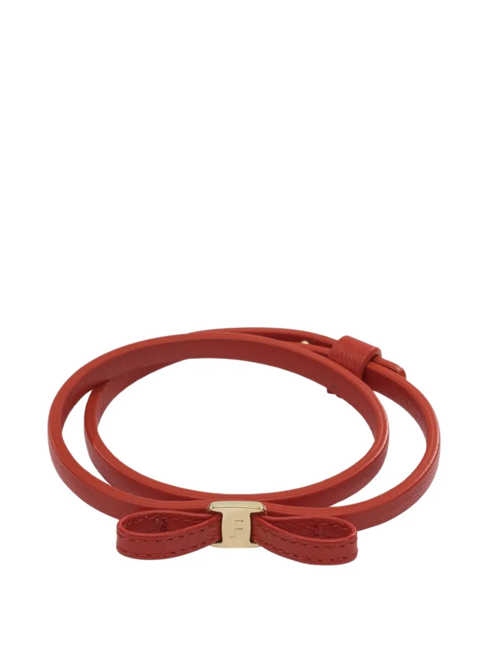 Ferragamo bow-detail bracelet - Rosso