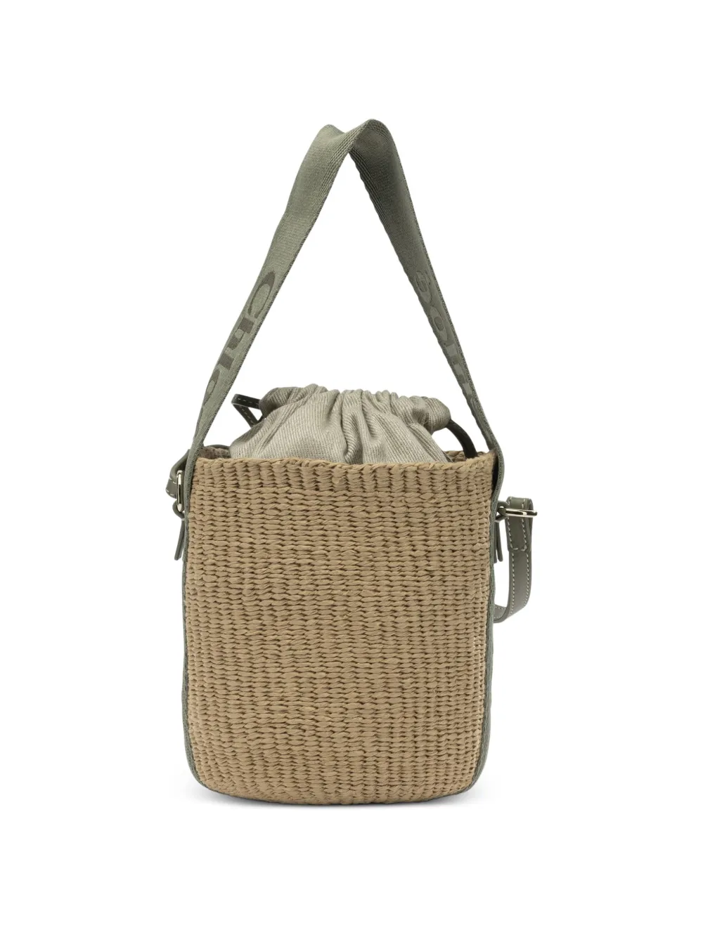 Chloé Small Woody Drawstring Bucket Bag - Neutrals 