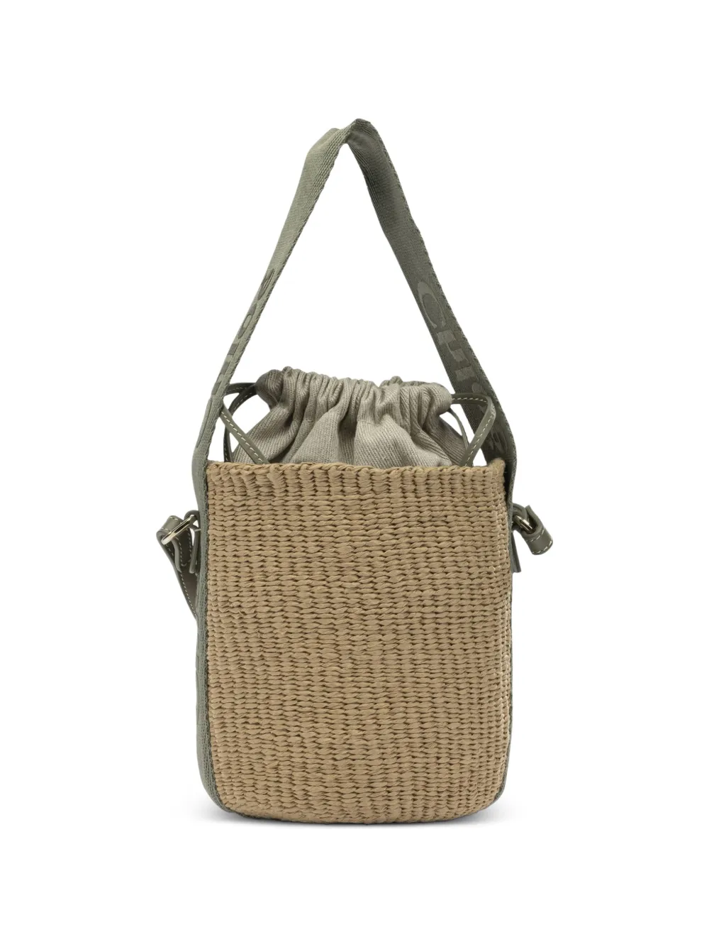 Chloé small Woody drawstring bucket bag - Verde