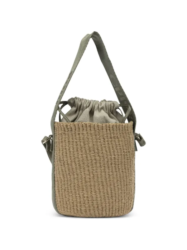 Chloé Small Woody Basket in Natural Fibres in Neutrals