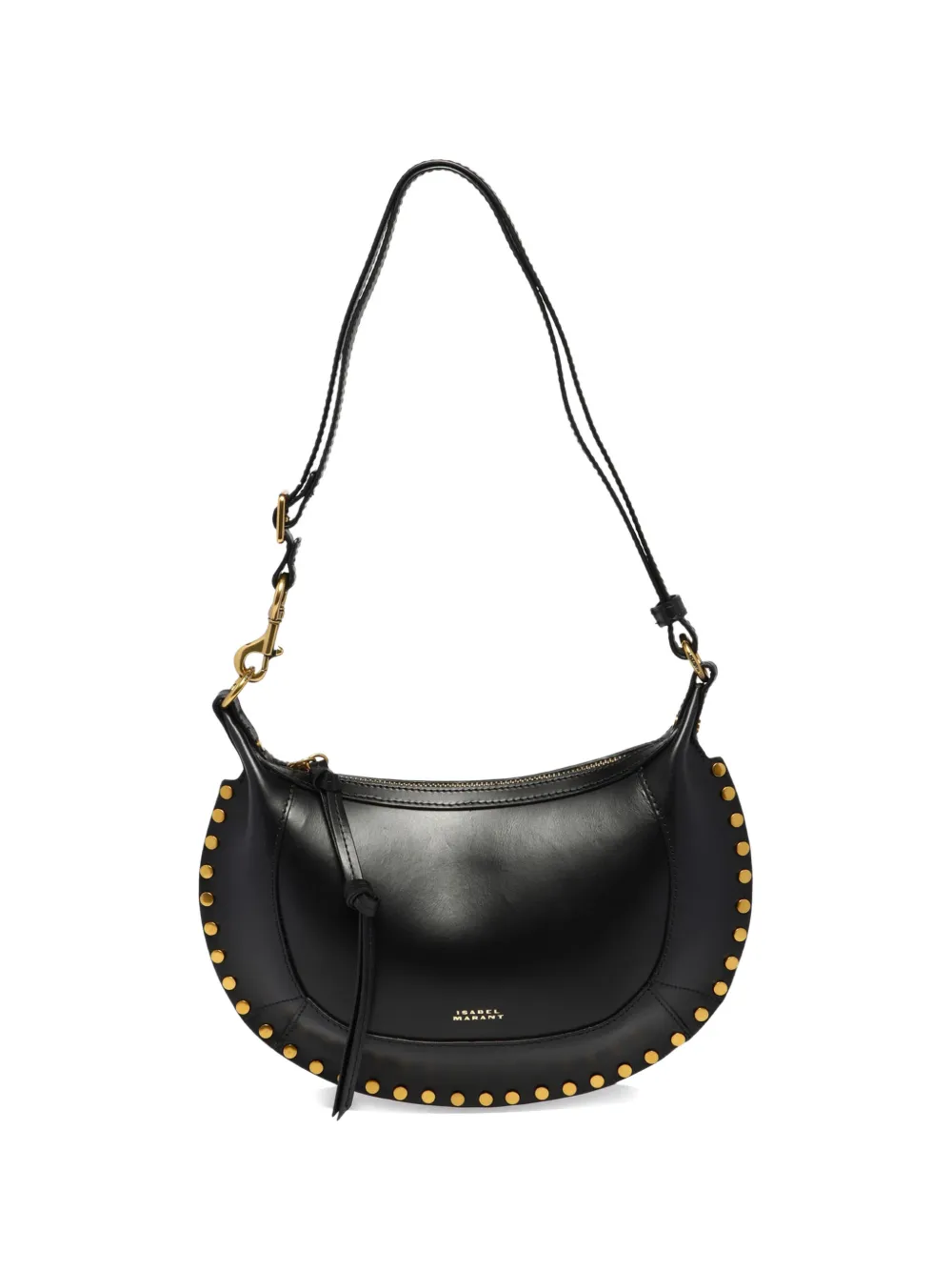 ISABEL MARANT Oskan Moon studded leather shoulder bag - Nero