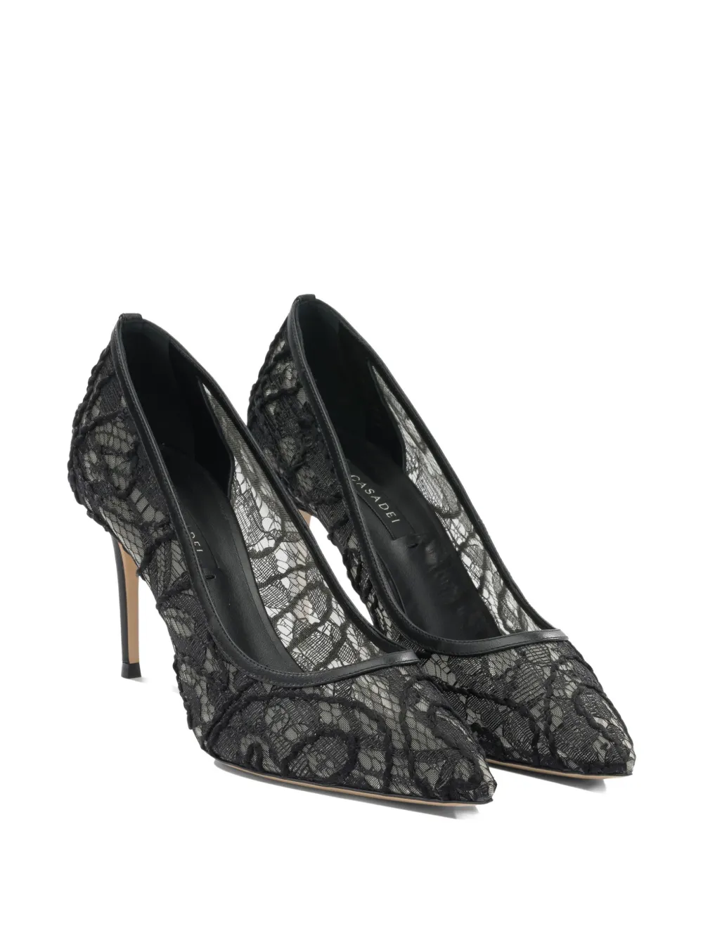 Casadei Julia pumps met puntige neus Zwart