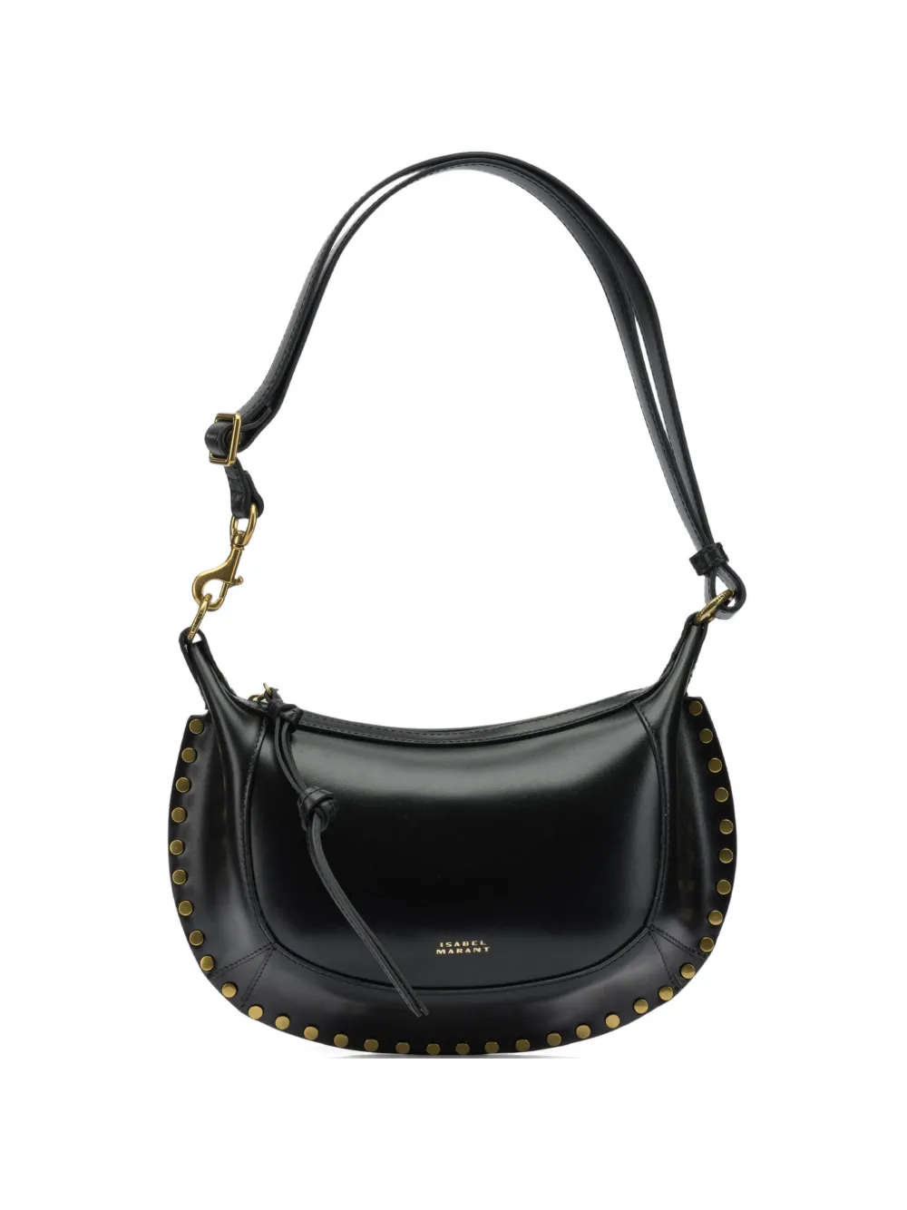 ISABEL MARANT Oskan Moon studded shoulder bag - Nero