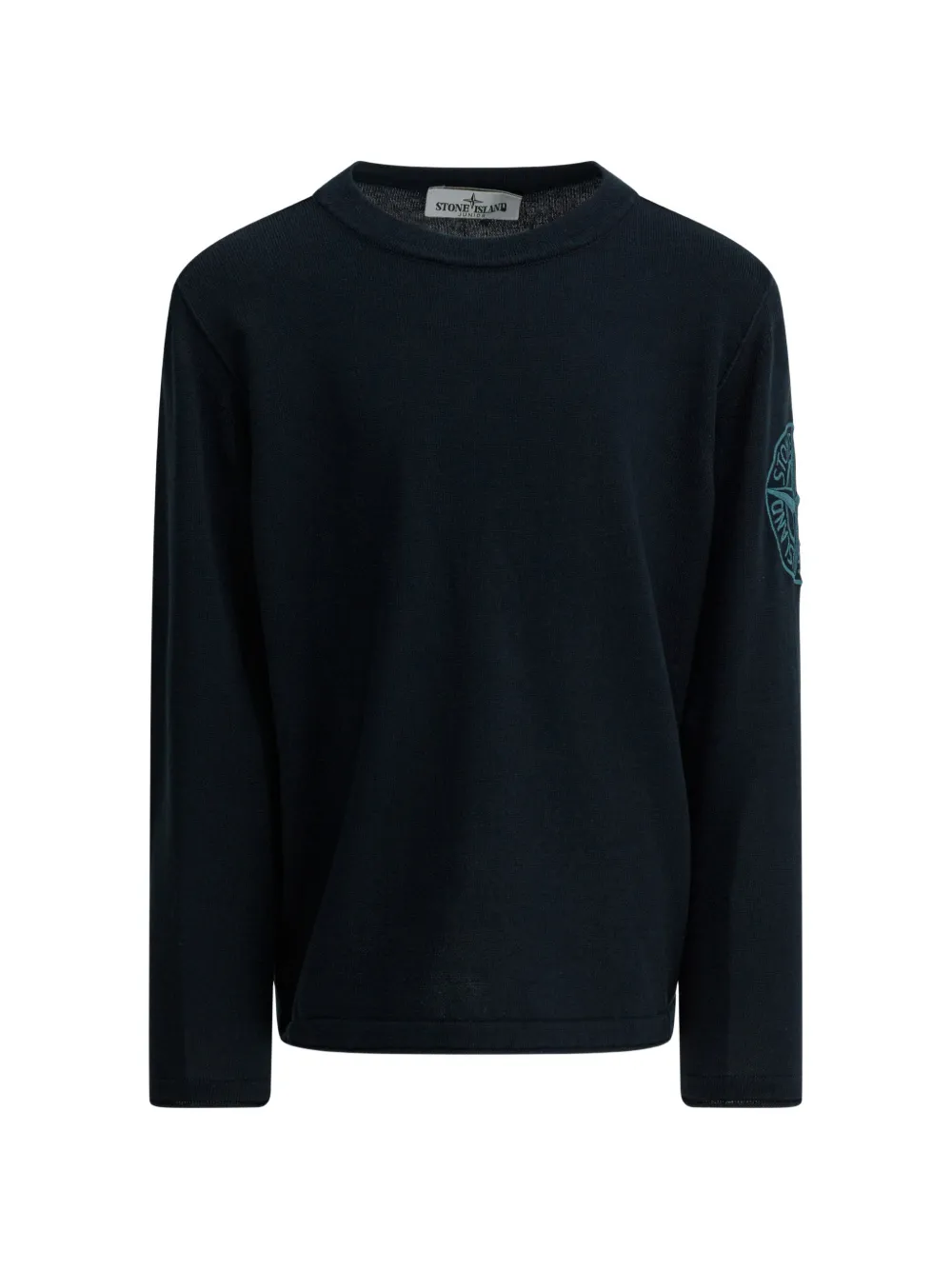 Stone Island Junior logo-patch sweater - Blu